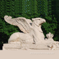 Large garden marble animal sculpture hand carved stone griffin statue